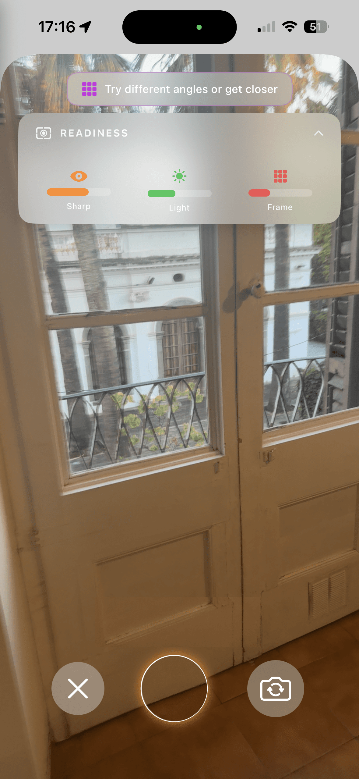 Scene analysis showing improvements needed